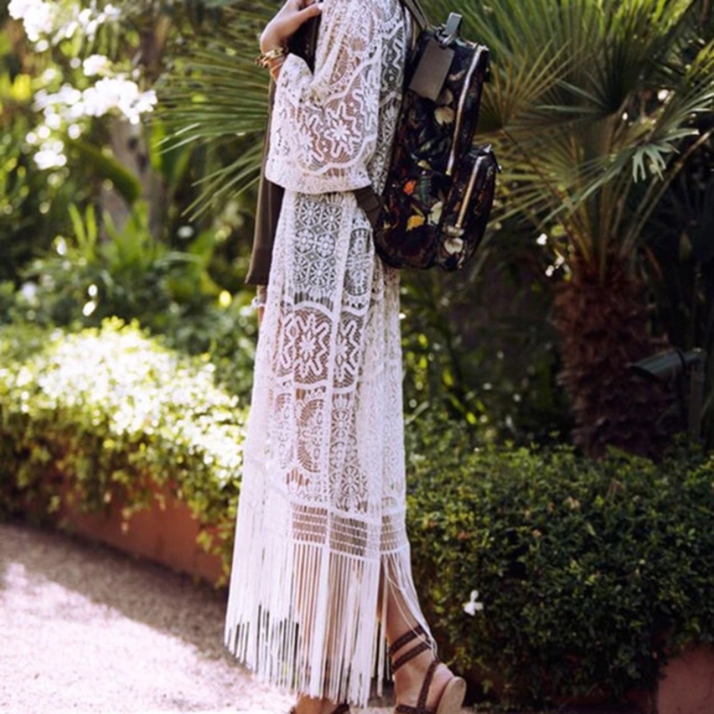 Bohemian lace duster - Picture 3 of 8